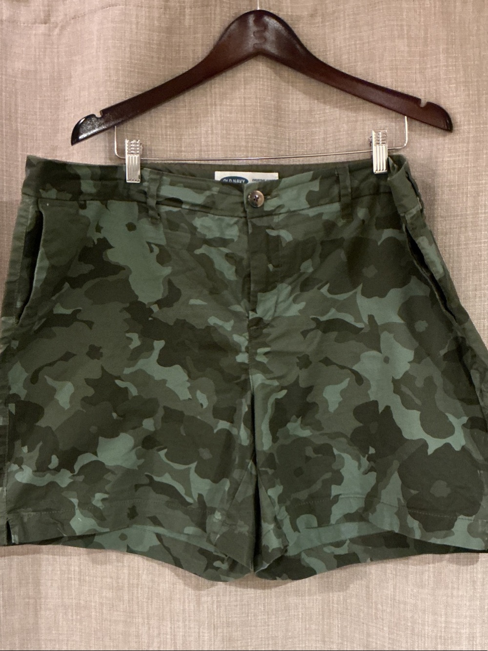 Old Navy Camouflage Green Shorts